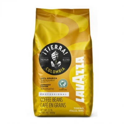 Кофе в зёрнах Lavazza Tierra Colombia Arabica 100%, 1 кг